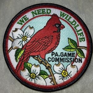 PATCH We Need Wildlife, Male Cardinal, Pennsylvania Game Commission 1981